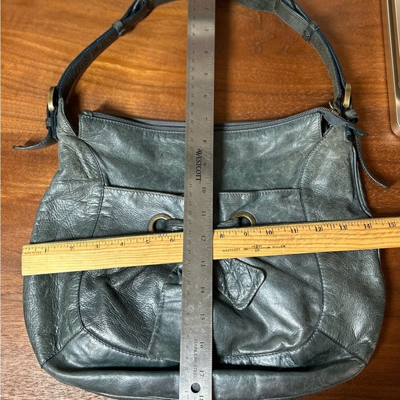 Coccinelle Womens Green Leather Shoulder Handbag.Made In Italy. Vintage.Medium - Picture 7 of 10